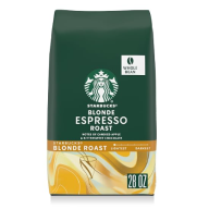 Кава Starbucks у цільних зернах, гаряча або холодна кава Starbucks Blonde Espresso Roast, 28 унцій * 6 ШТУК 